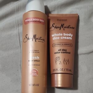 Shea Moisture Coconut & Hibiscus Fresh Body Spray and Cream Set - Tan